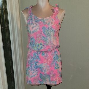 Lilly Pulitzer Pink and Blue Kids Dress